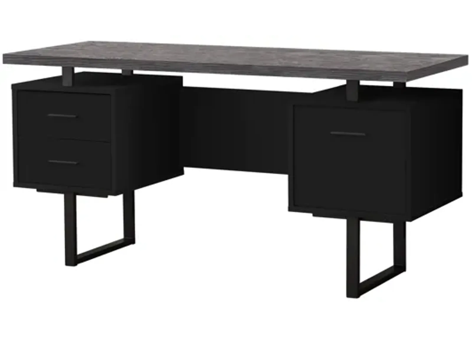 Thornburg 60" Black Contemporary Computer Desk