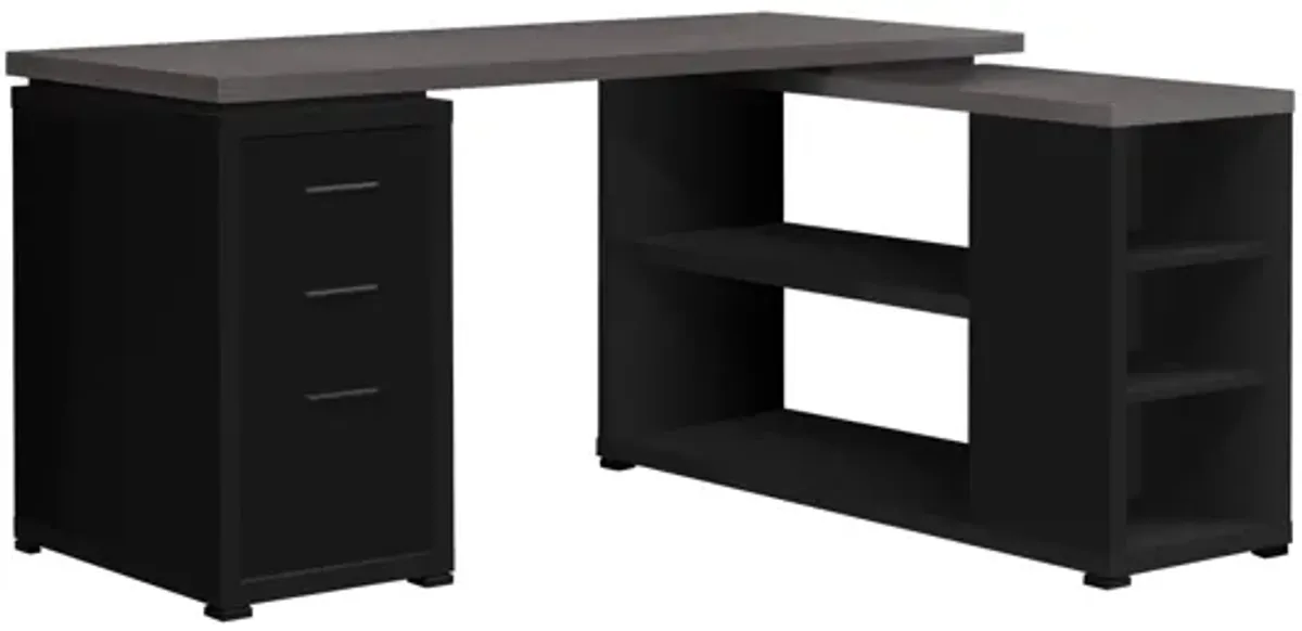 Black Corner Computer Desk