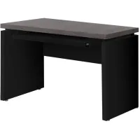 Black Computer Desk with Pull-Out Keyboard Tray