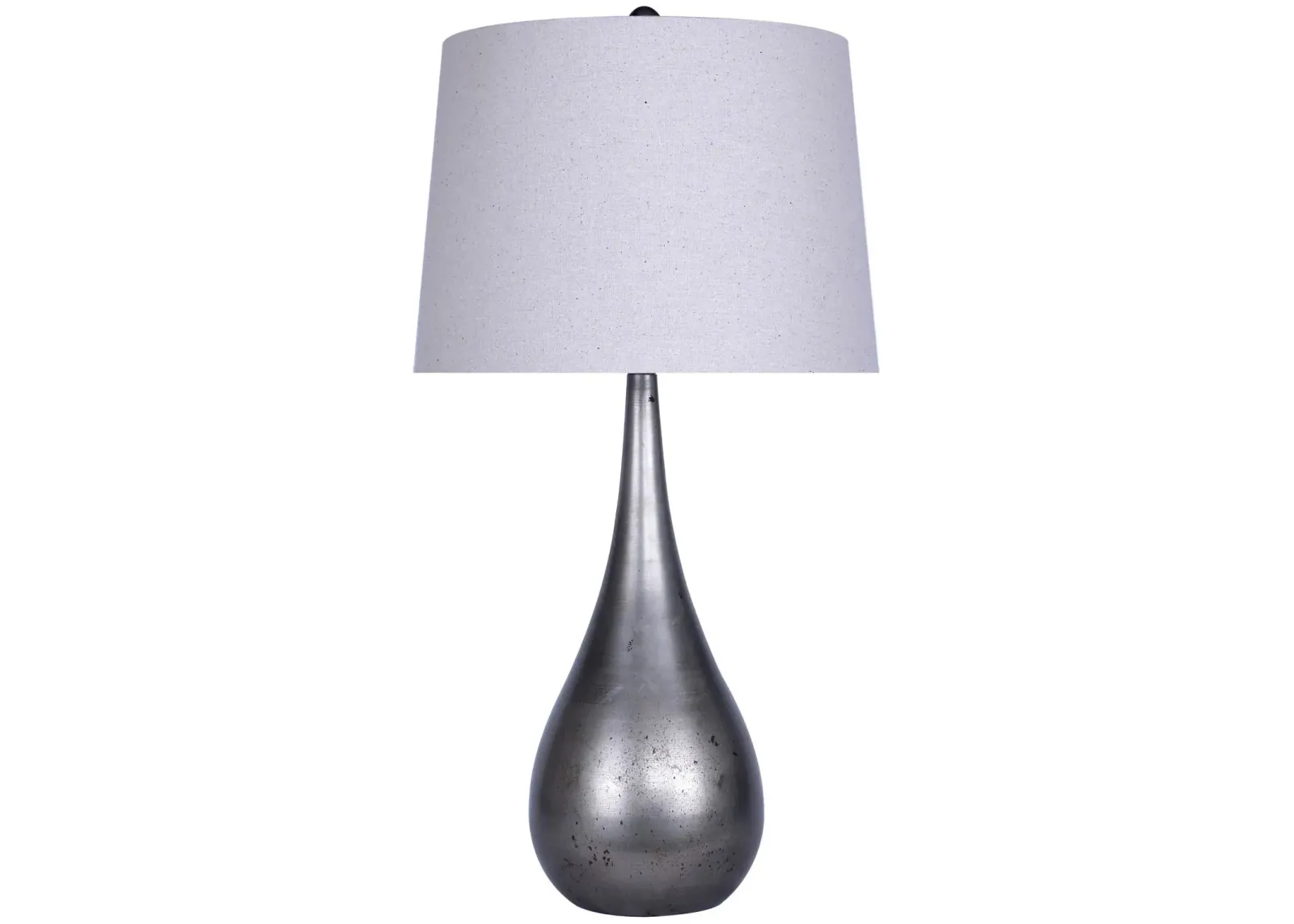 Pewter 30" Metal Table Lamp