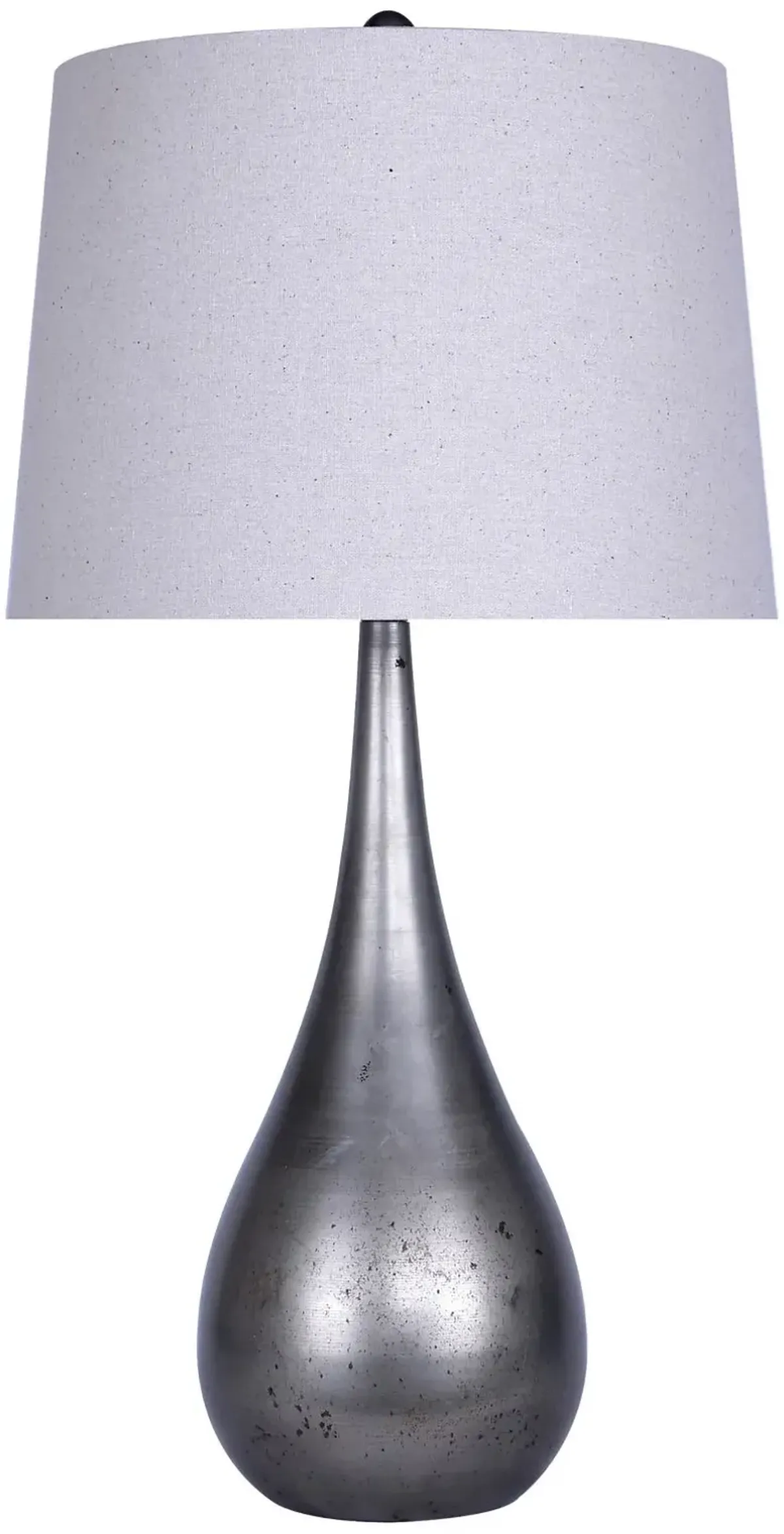 Pewter 30" Metal Table Lamp