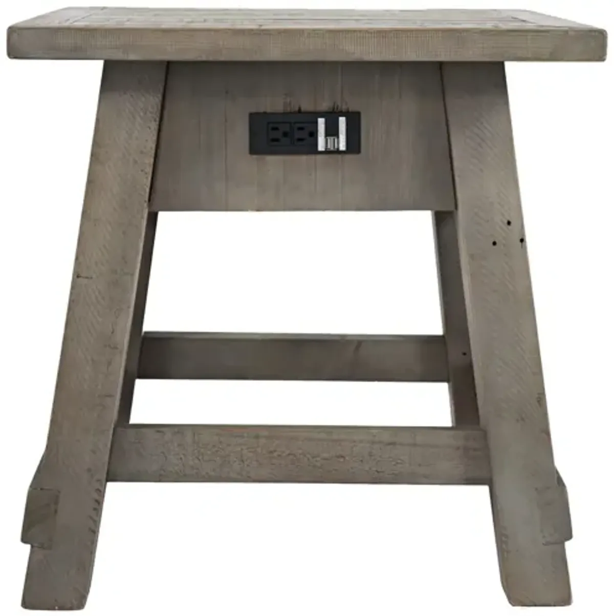 Outer Banks End Table with USB Ports