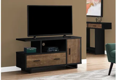 Black & Brown Storage TV Stand