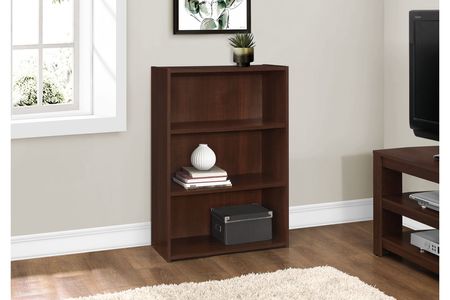 Bookcase - 36"H / Cherry With 3 Shelves