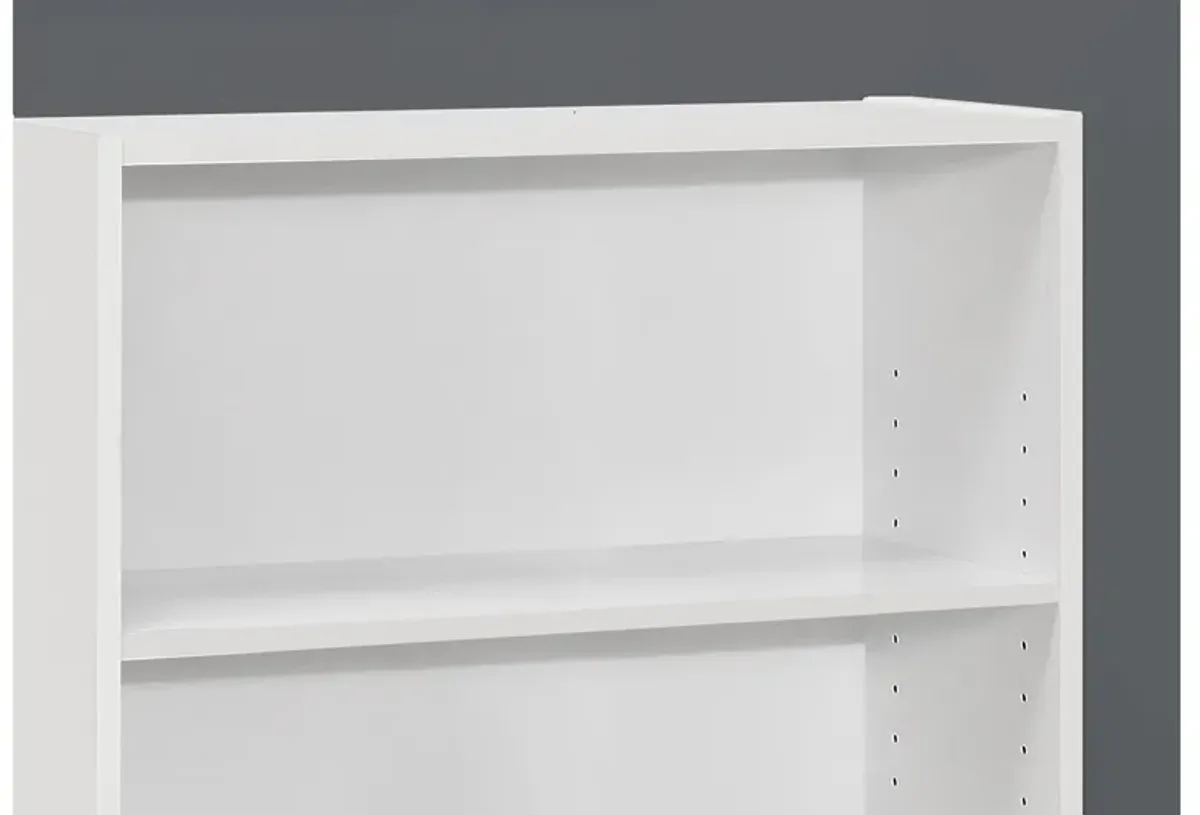 White 36" Bookcase