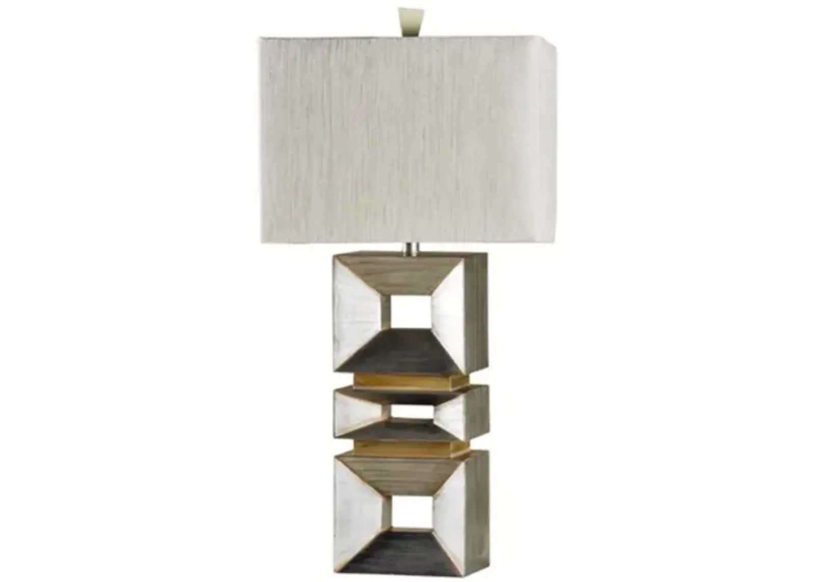 Silver Contemporary Lamp