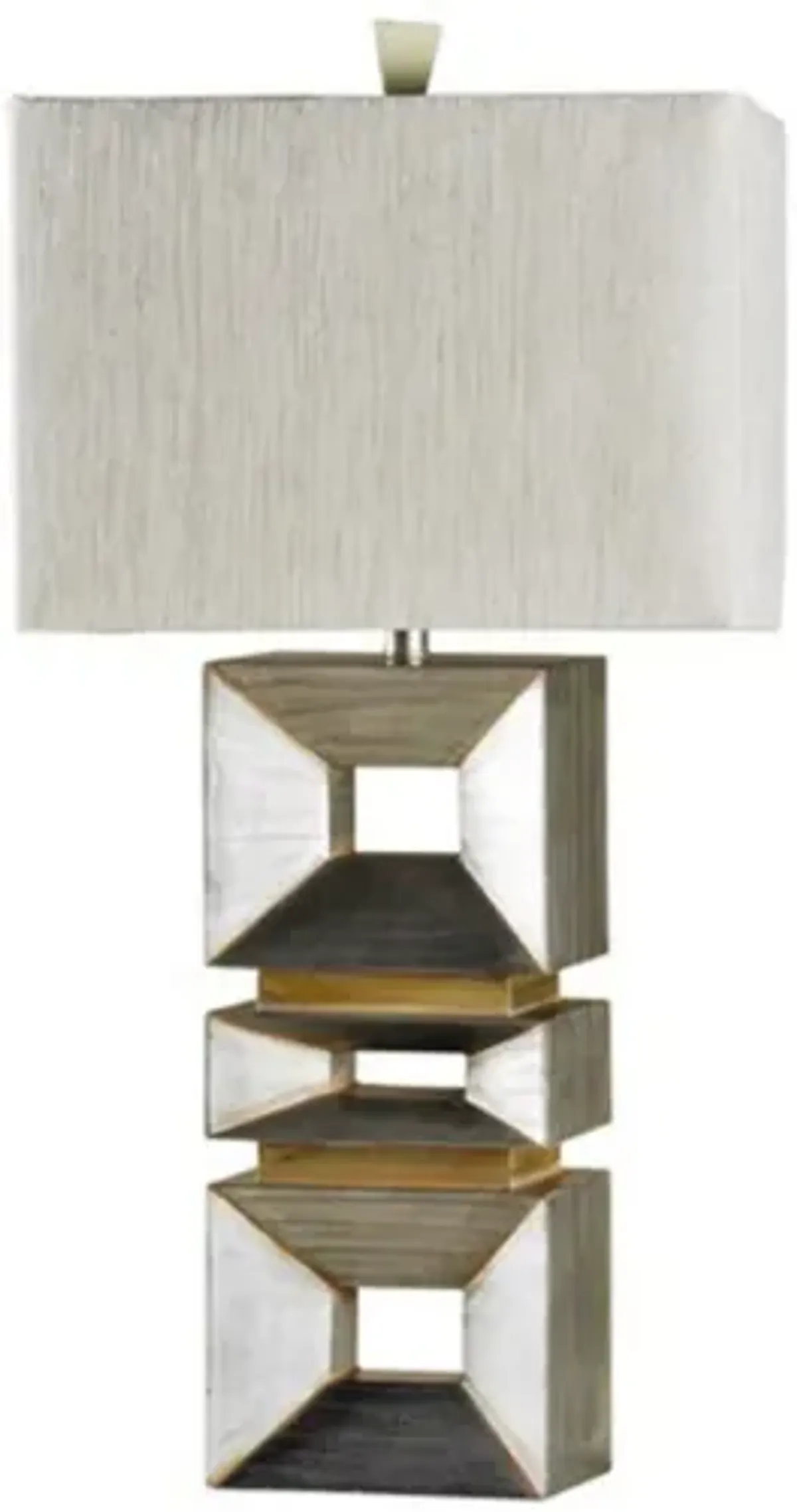 Silver Contemporary Lamp