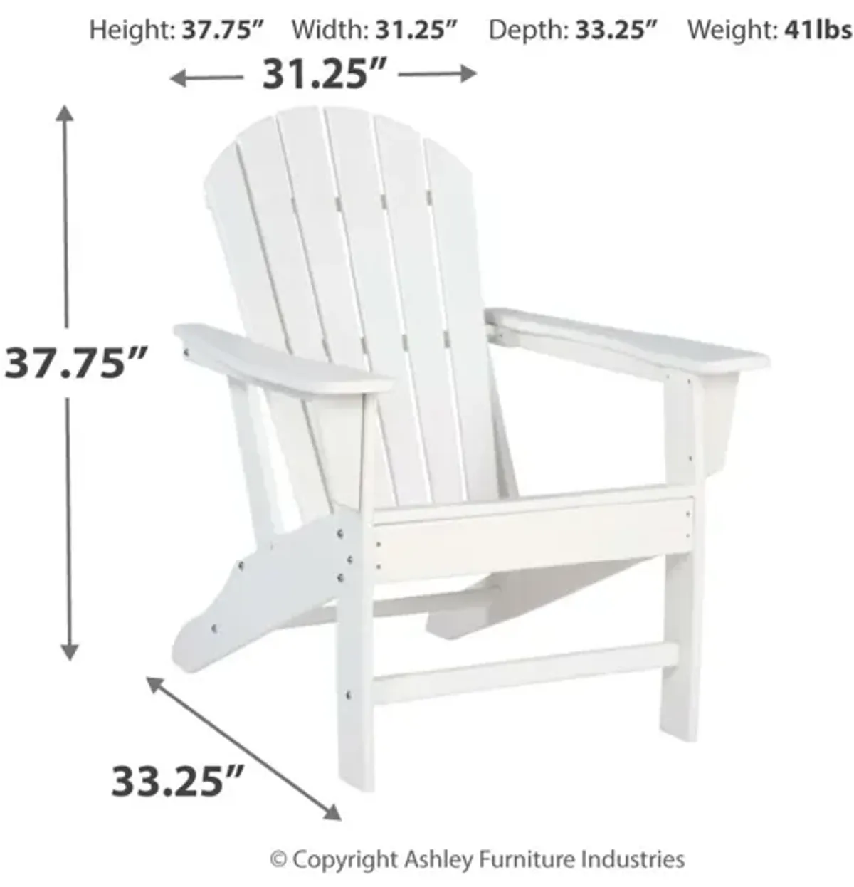 Adirondack White Chair