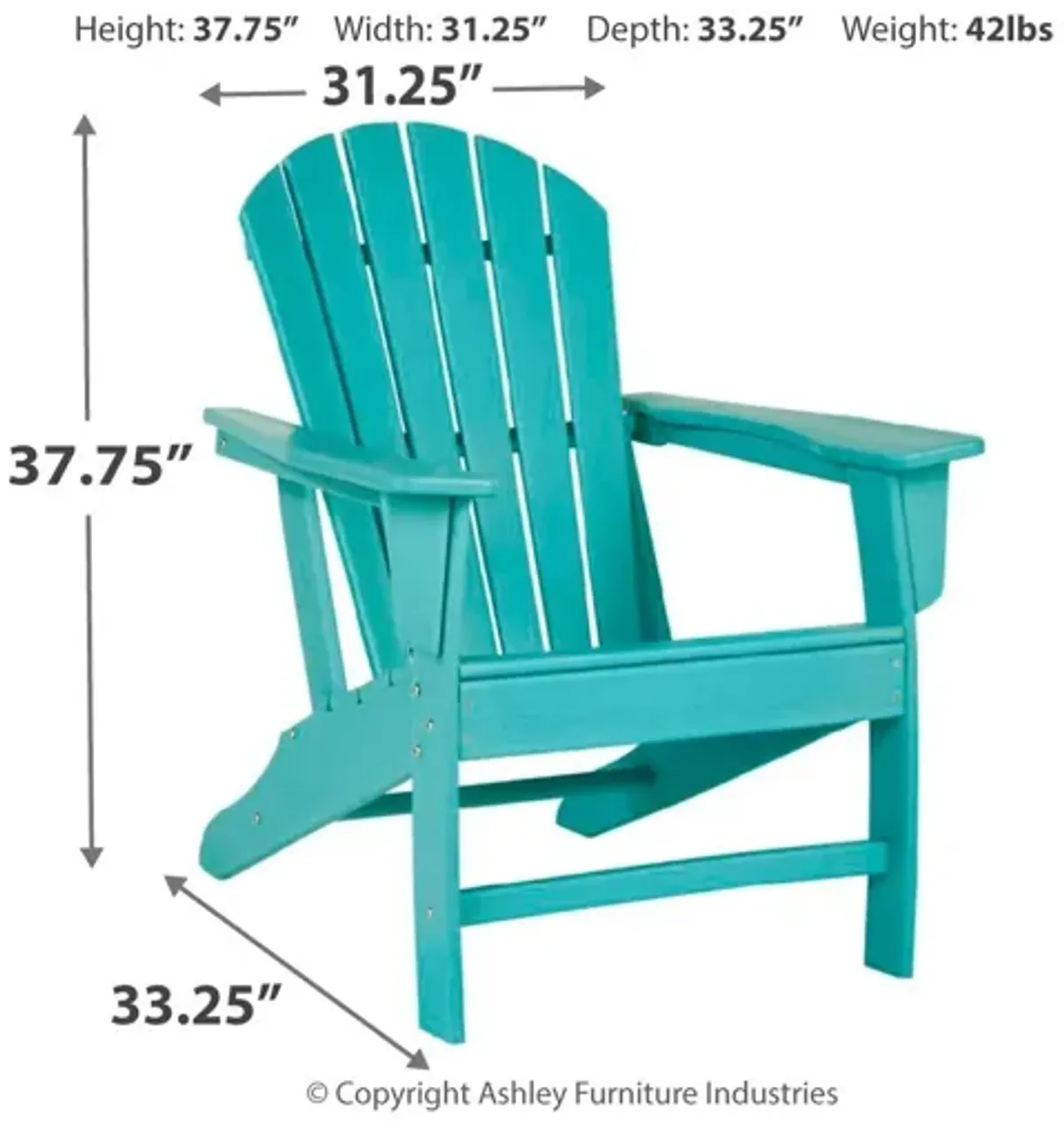 Adirondack Turquoise Chair