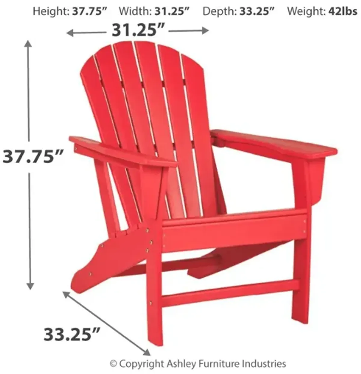 Adirondack Red Chair