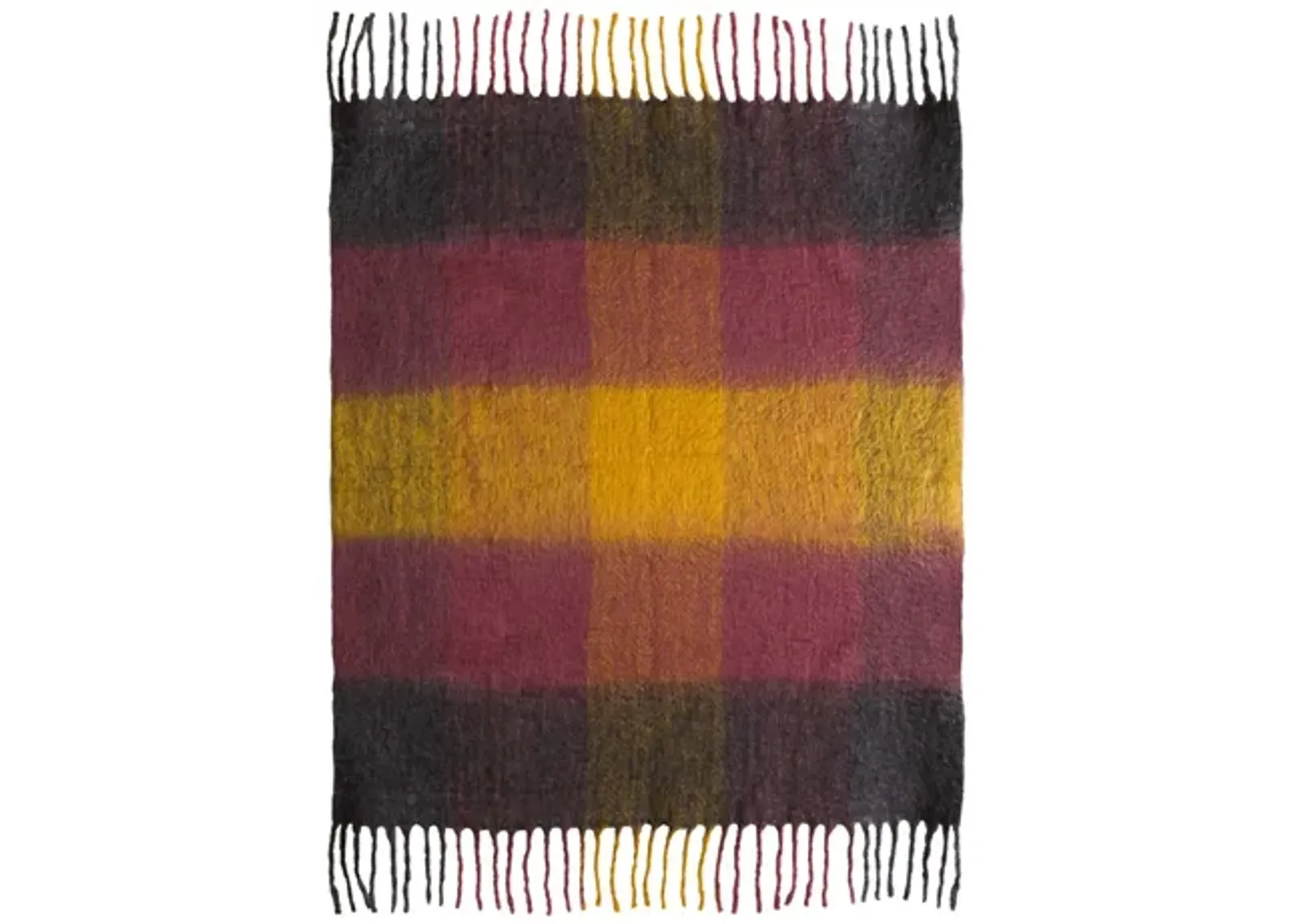 Afrino Wool Colored Throw