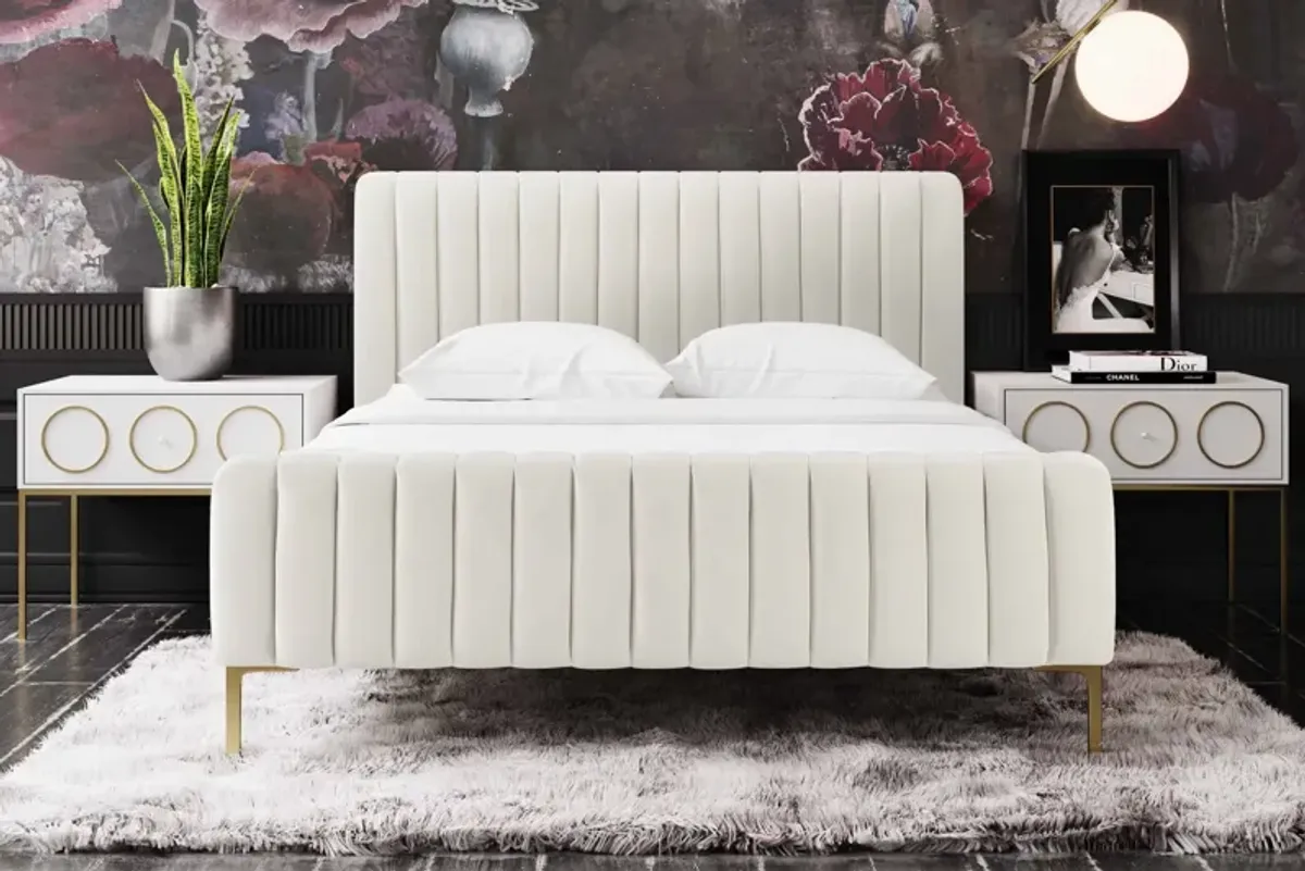 Angela Cream Bed in Queen