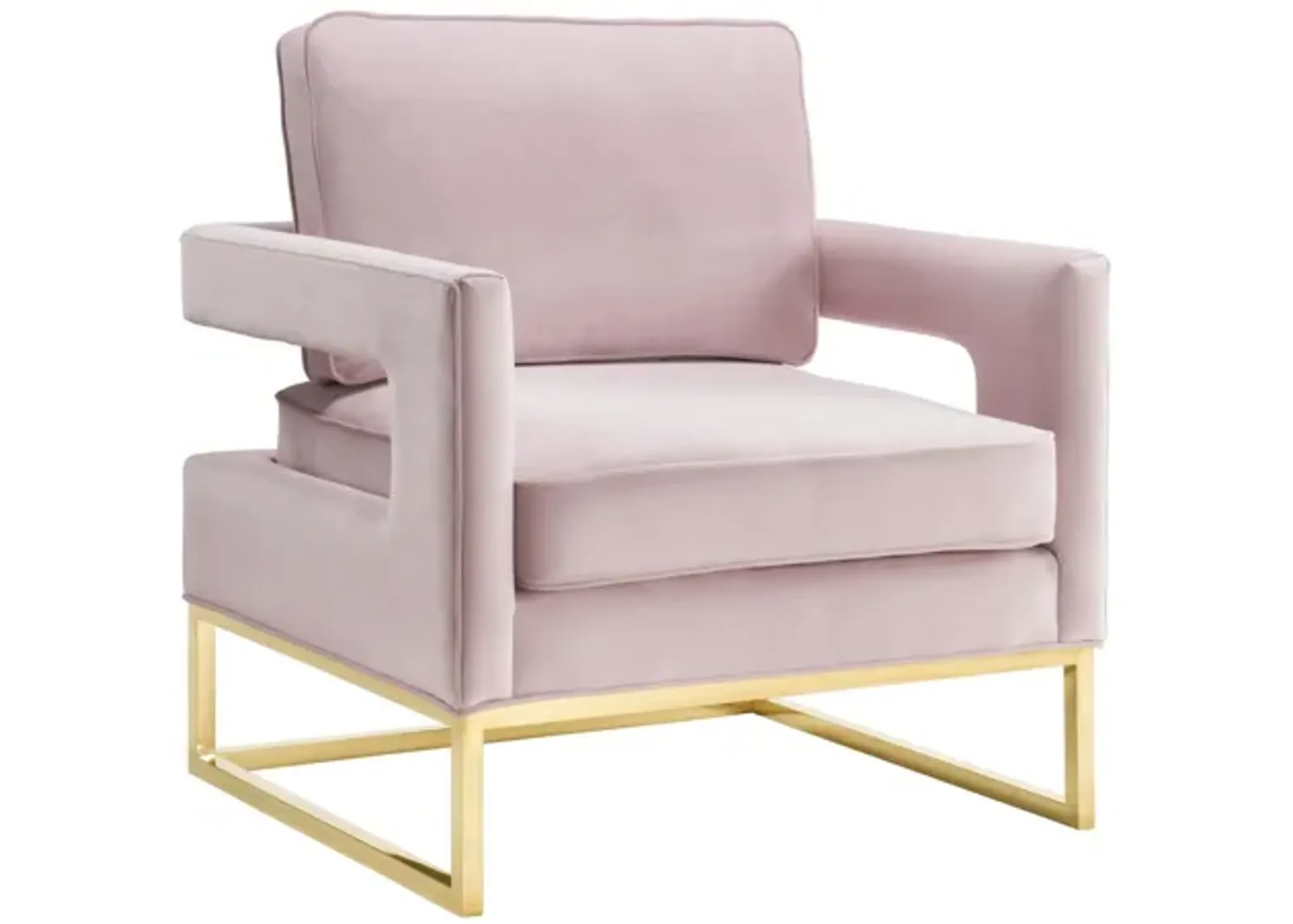 Avery Blush Velvet Chair