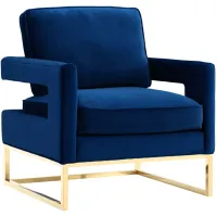 Avery Navy Velvet Chair