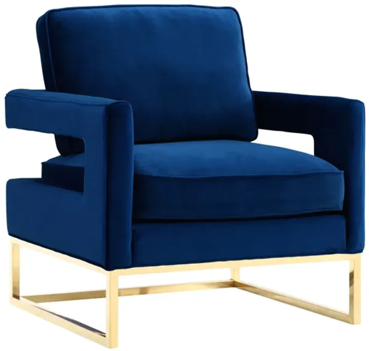 Avery Navy Velvet Chair