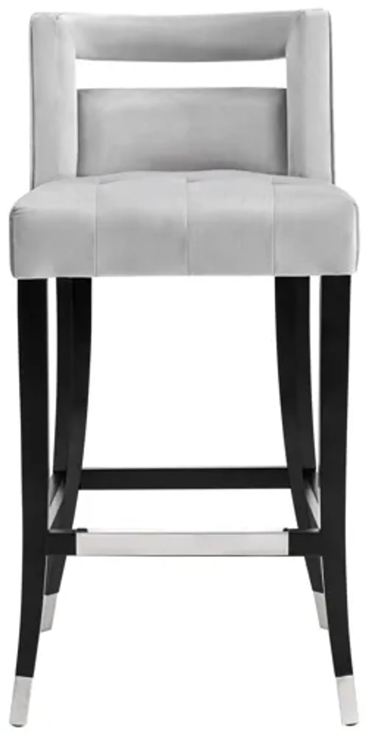 Hart Grey Velvet Counter Stool