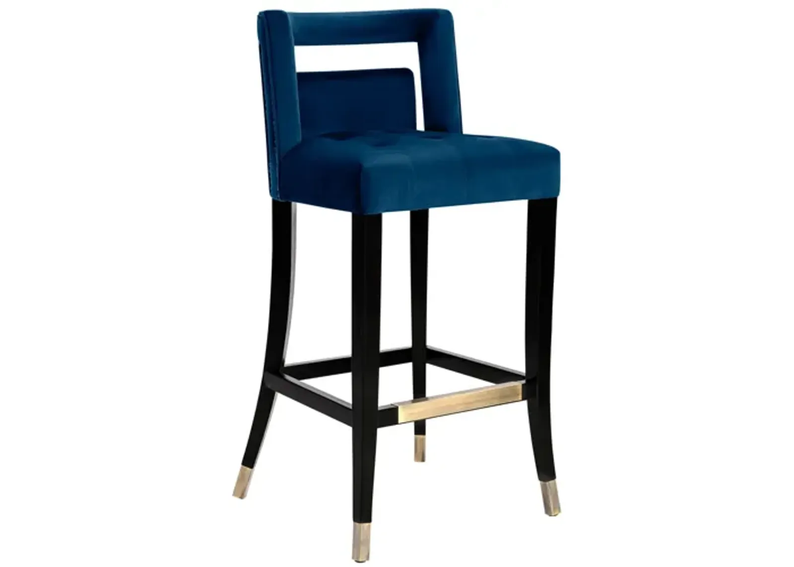 Hart Navy Velvet Counter Stool