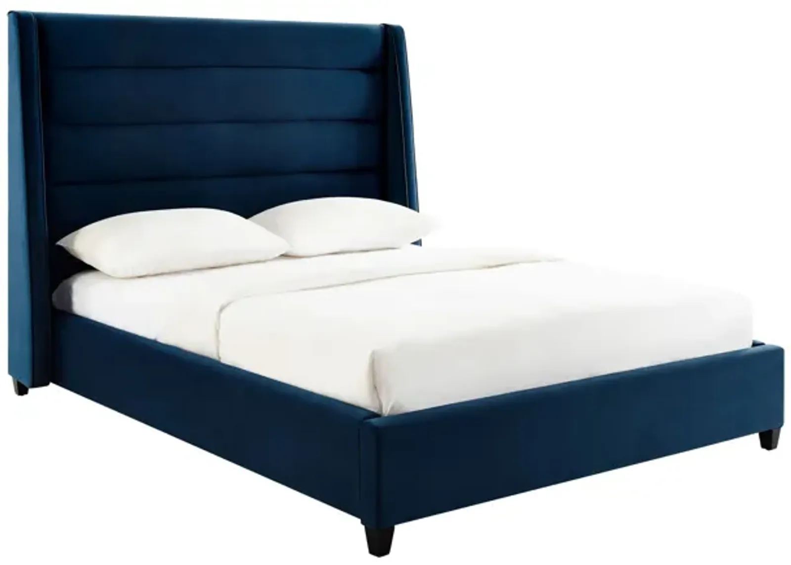 Koah Navy Velvet Bed in Queen