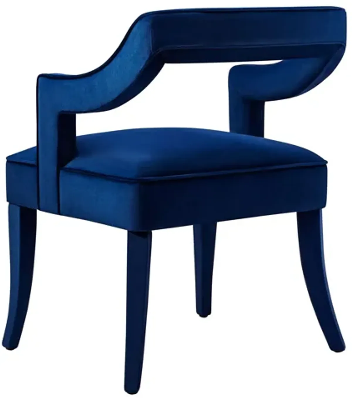 Tiffany Navy Velvet Chair