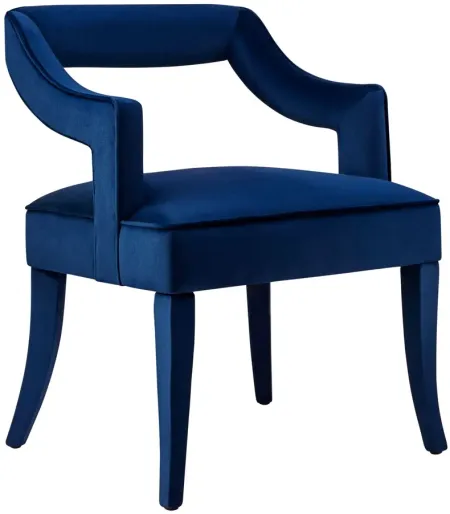 Tiffany Navy Velvet Chair