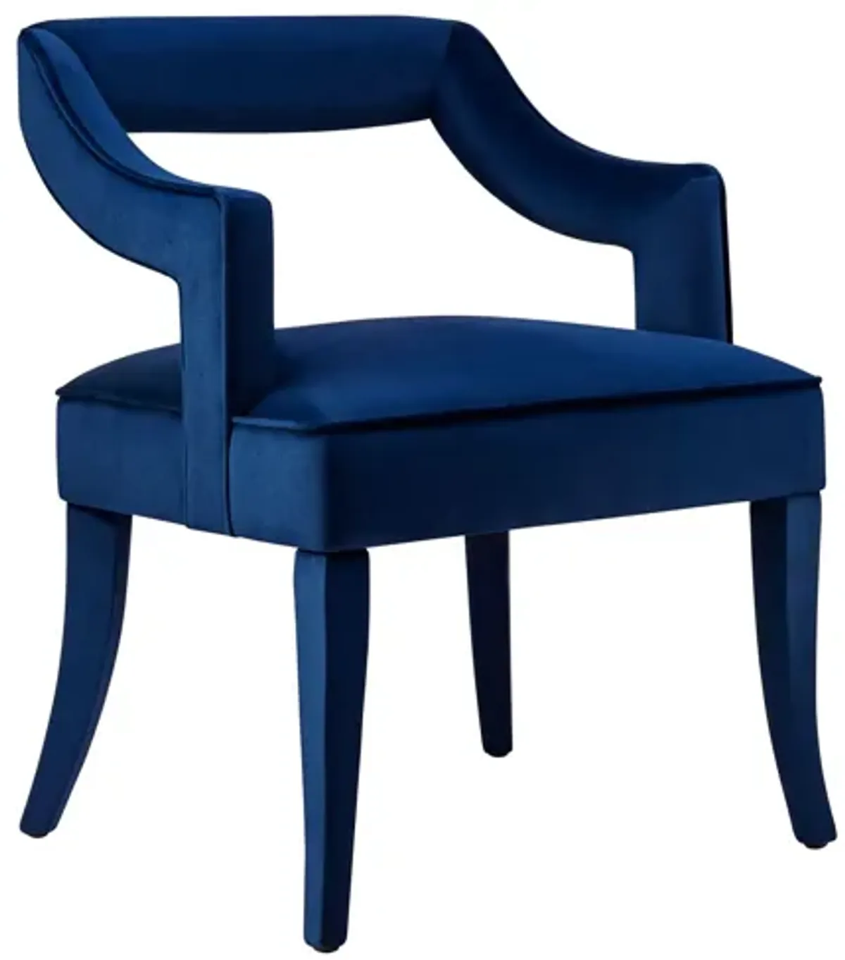 Tiffany Navy Velvet Chair