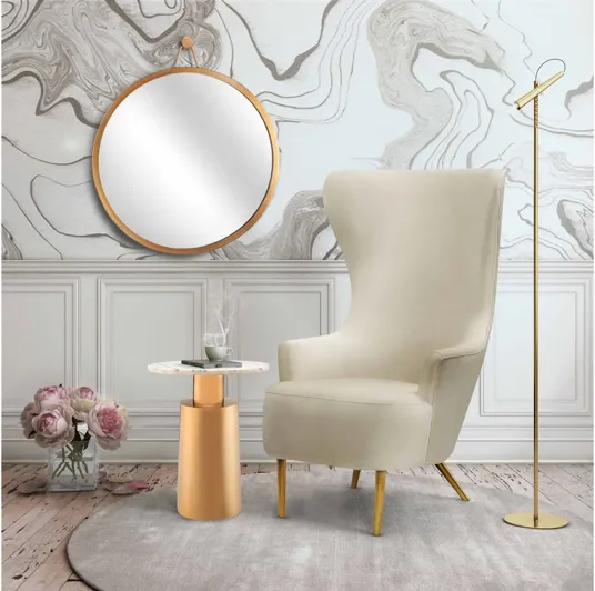 Julia Cream Wingback Chair