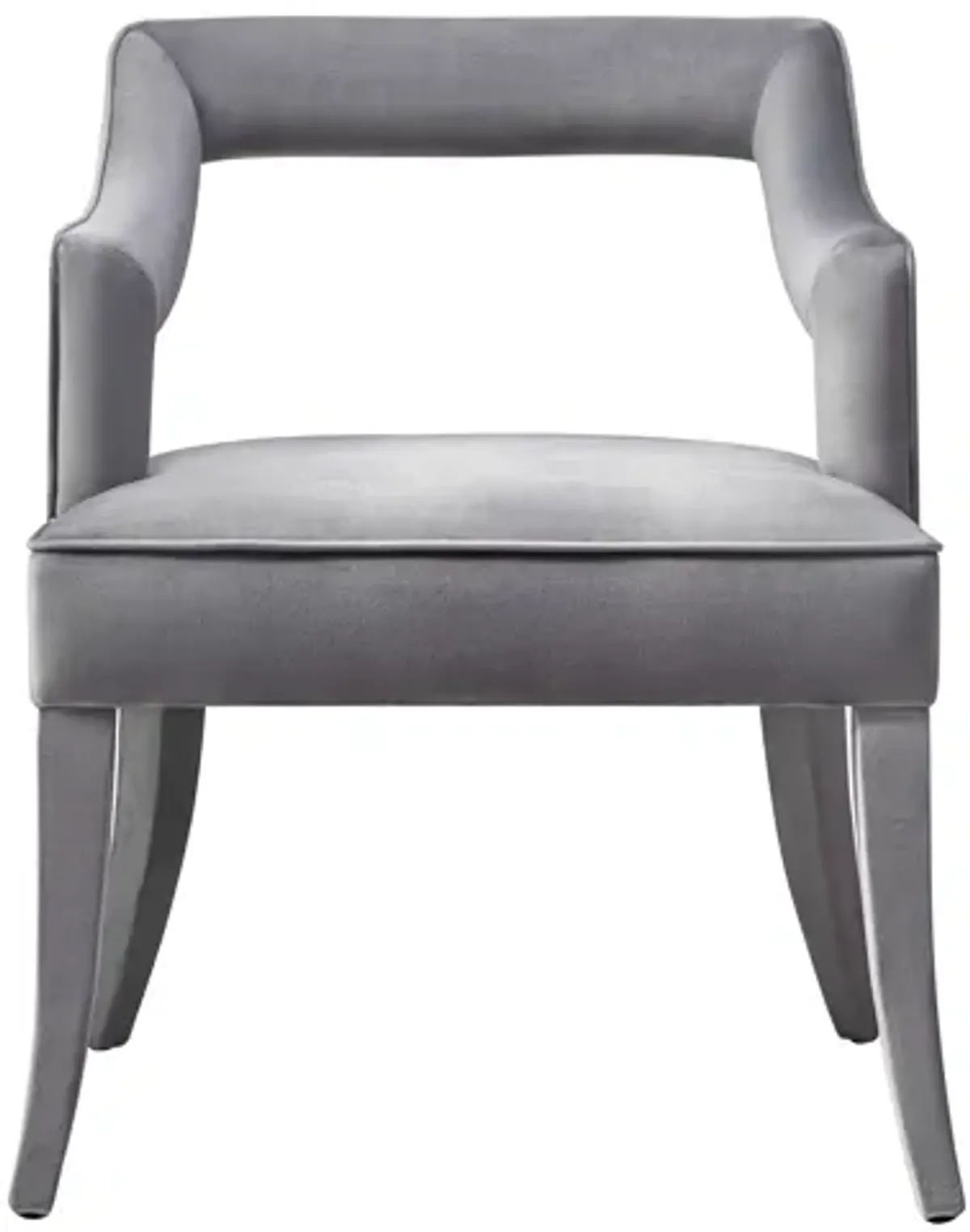 Tiffany Grey Velvet Chair