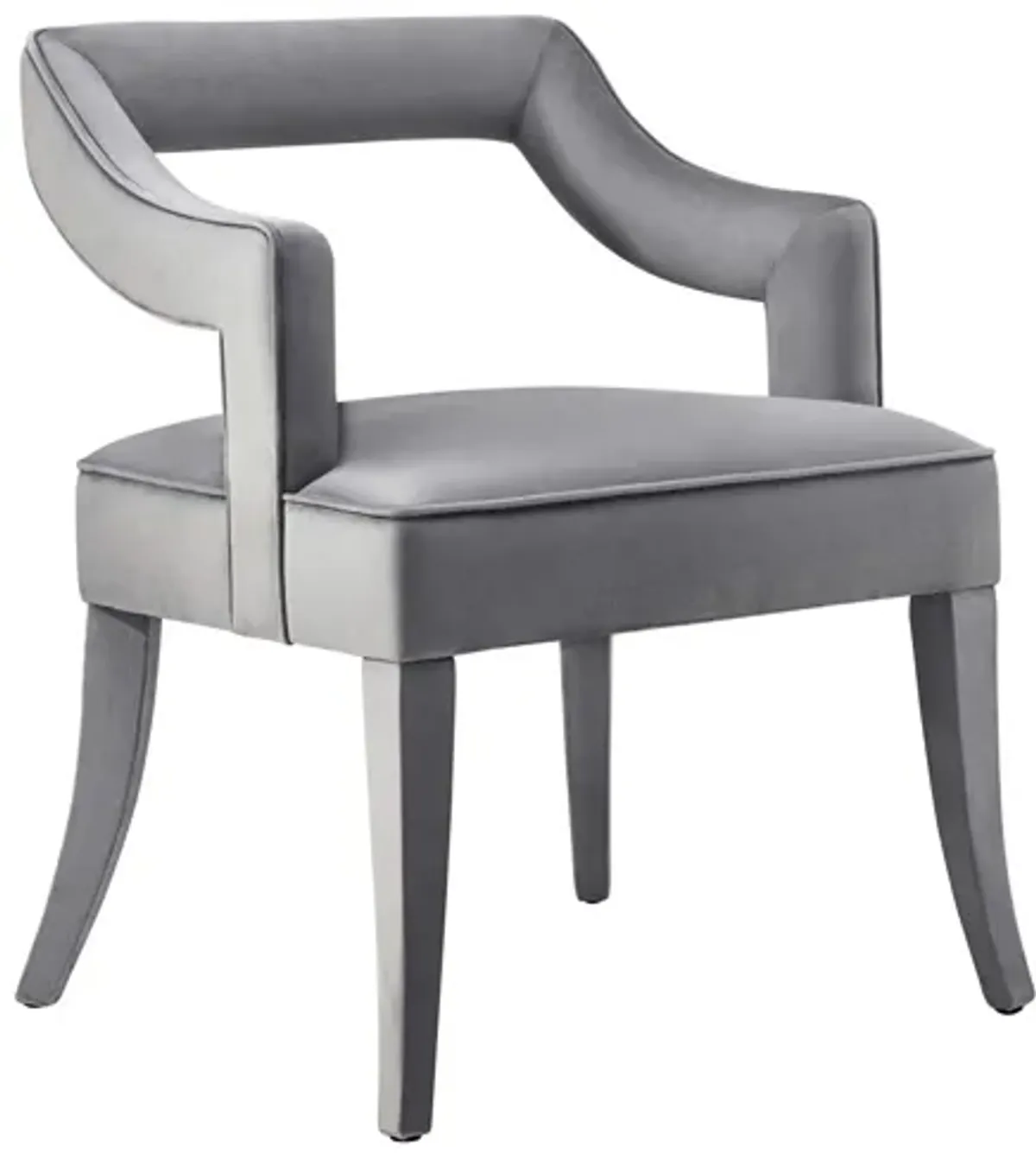 Tiffany Grey Velvet Chair