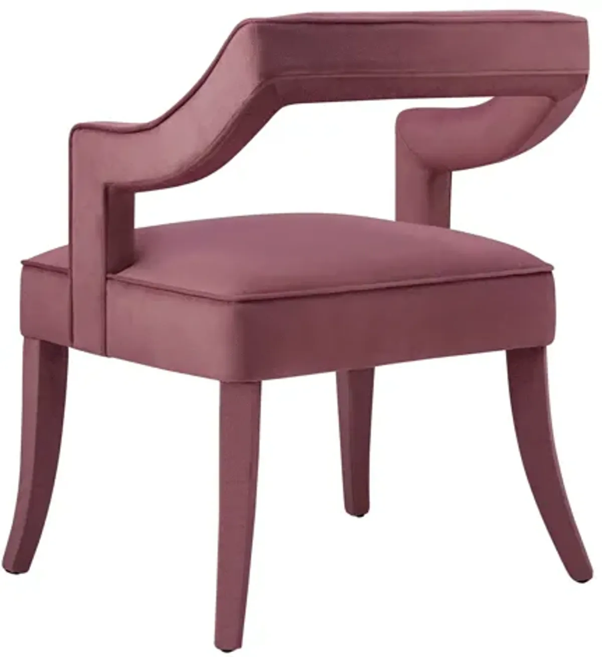 Tiffany Pink Slub Velvet Chair