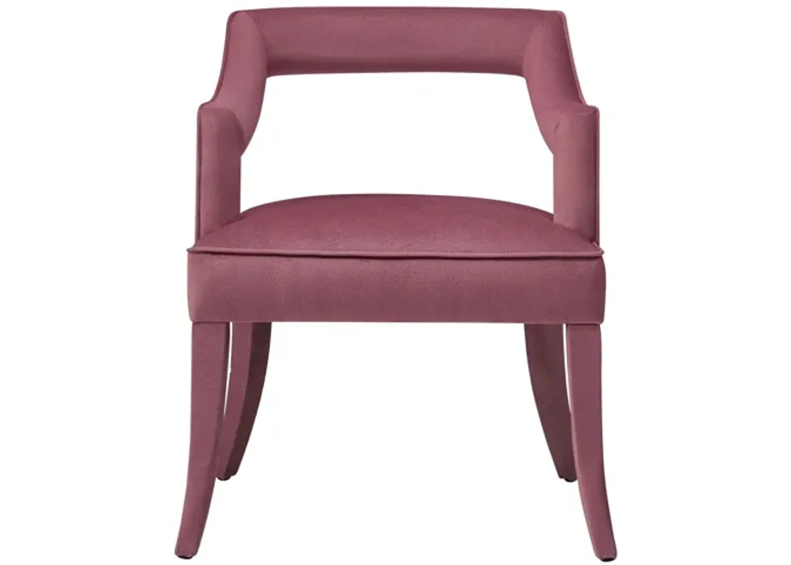 Tiffany Pink Slub Velvet Chair