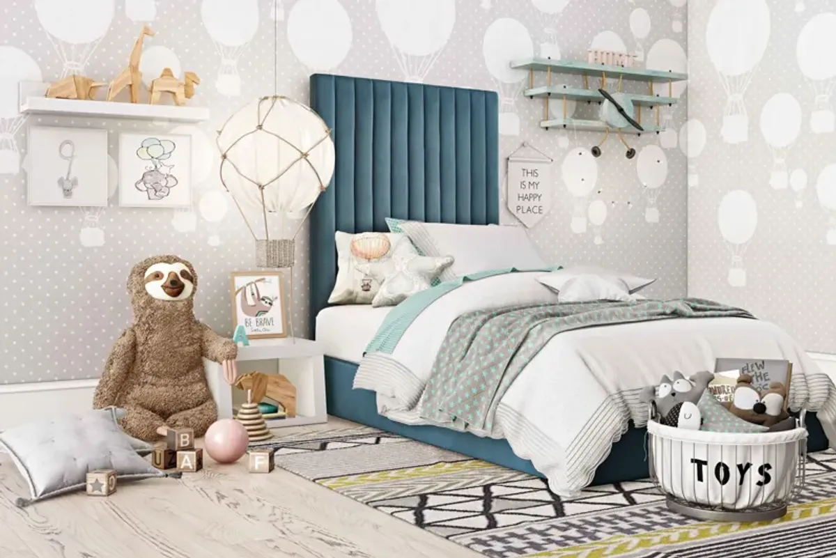 Arabelle Sea Blue Bed in Twin