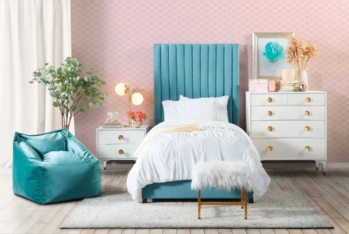 Arabelle Sea Blue Bed in Twin