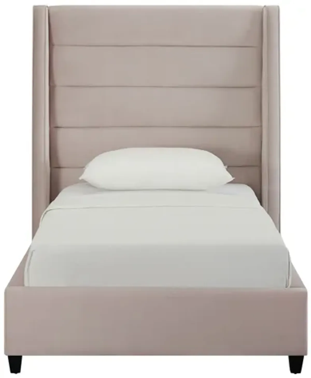 Koah Blush Velvet Bed in Twin