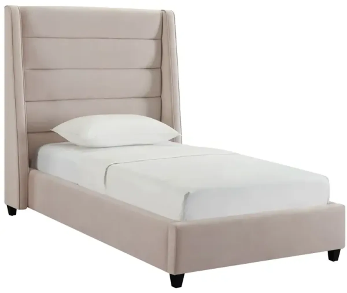 Koah Blush Velvet Bed in Twin