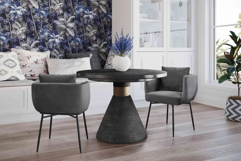 Rishi Black Rope Round Table