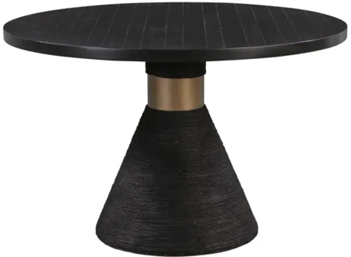 Rishi Black Rope Round Table