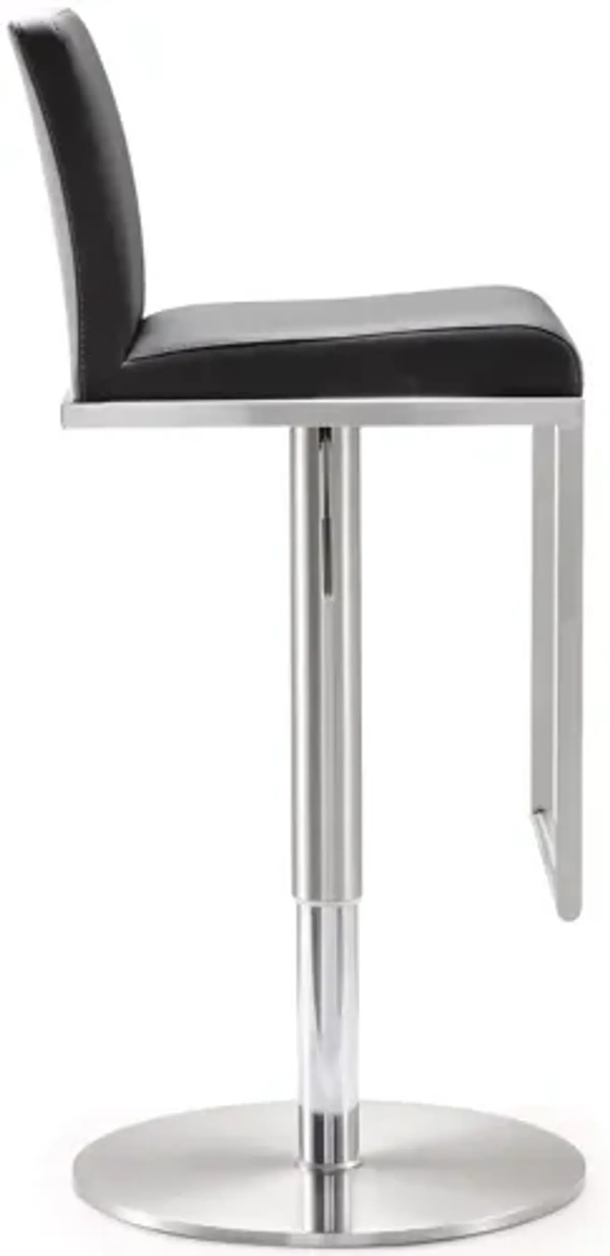 Amalfi Black Stainless Steel Adjustable Barstool