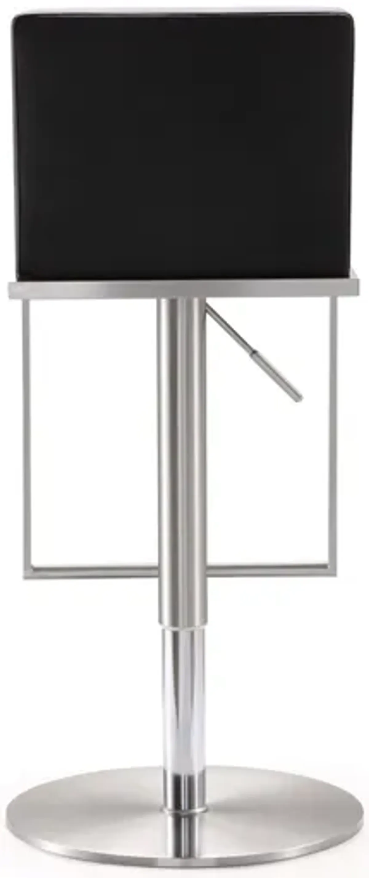 Amalfi Black Stainless Steel Adjustable Barstool