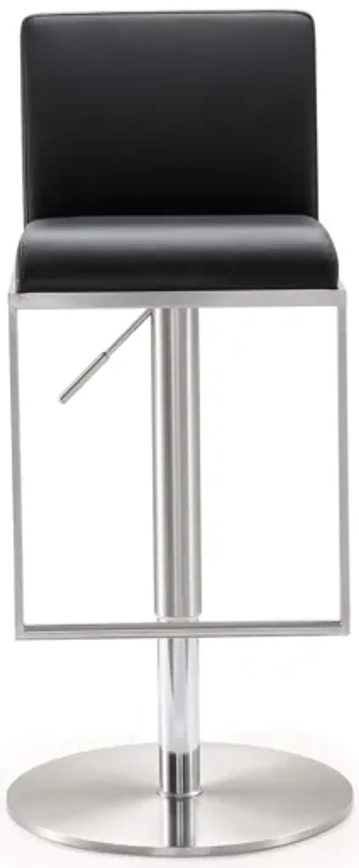 Amalfi Black Stainless Steel Adjustable Barstool