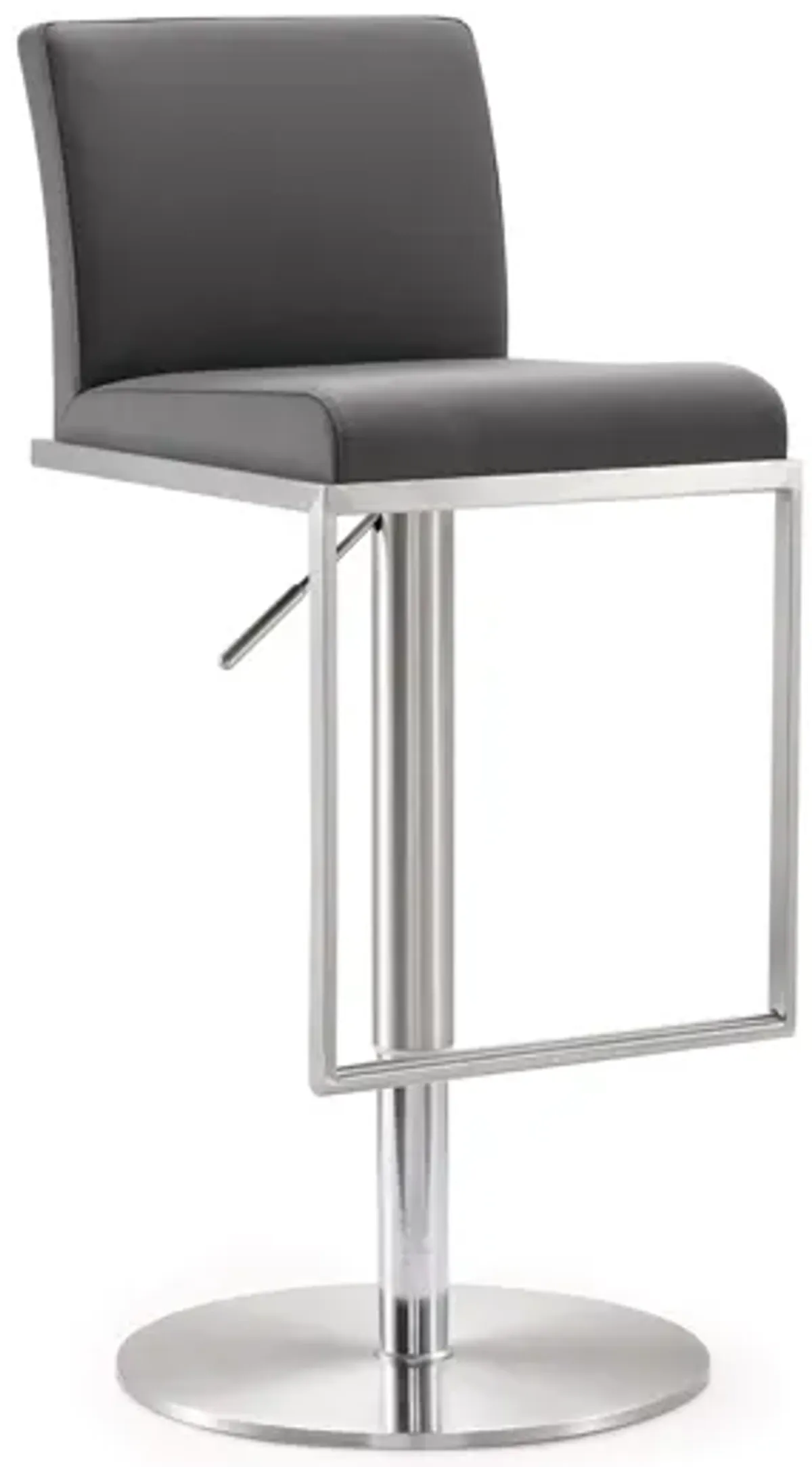 Amalfi Grey Stainless Steel Adjustable Barstool