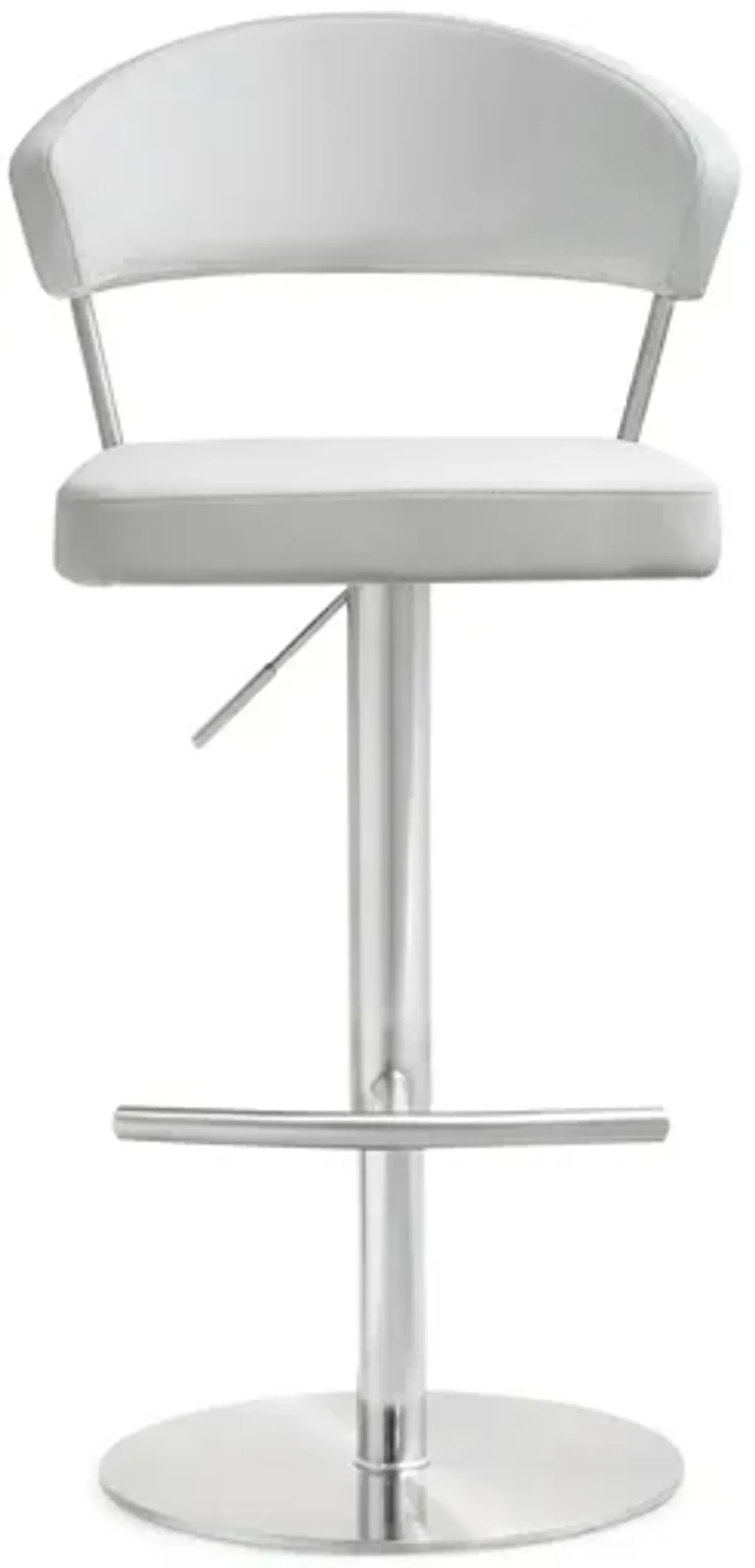 Cosmo White Stainless Steel Barstool