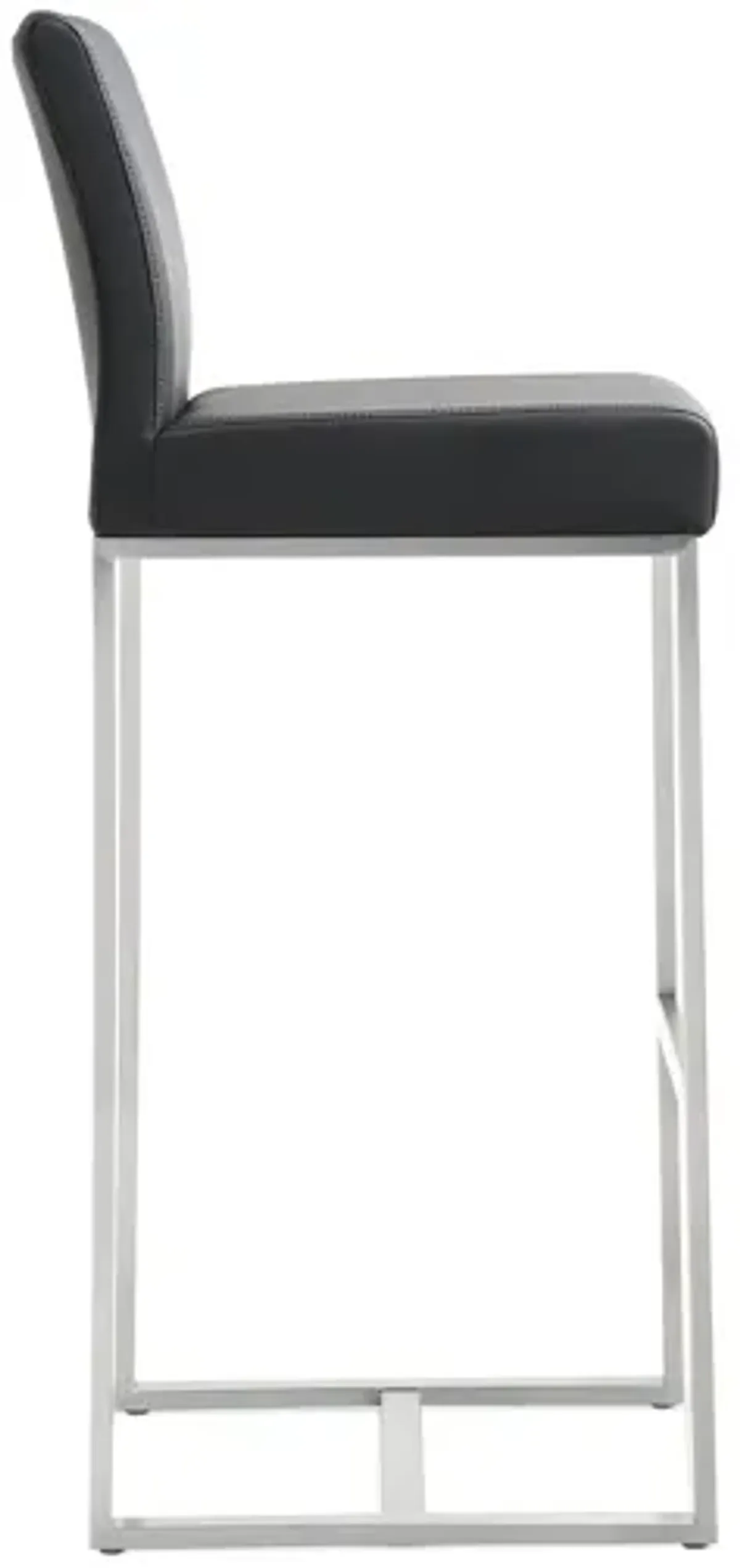 Denmark Black Stainless Steel Barstool (Set of 2)