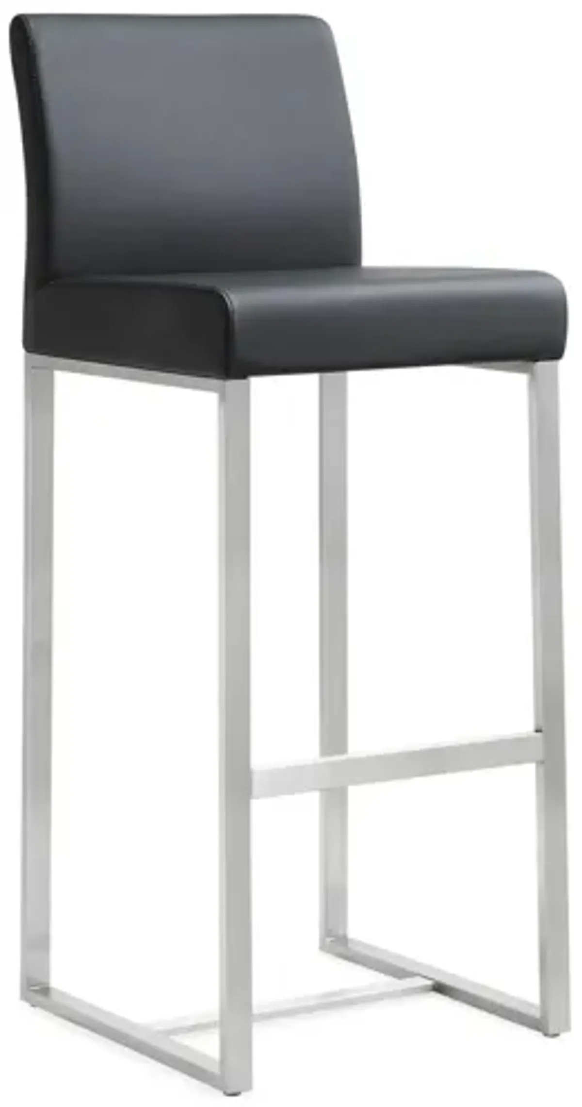 Denmark Black Stainless Steel Barstool (Set of 2)