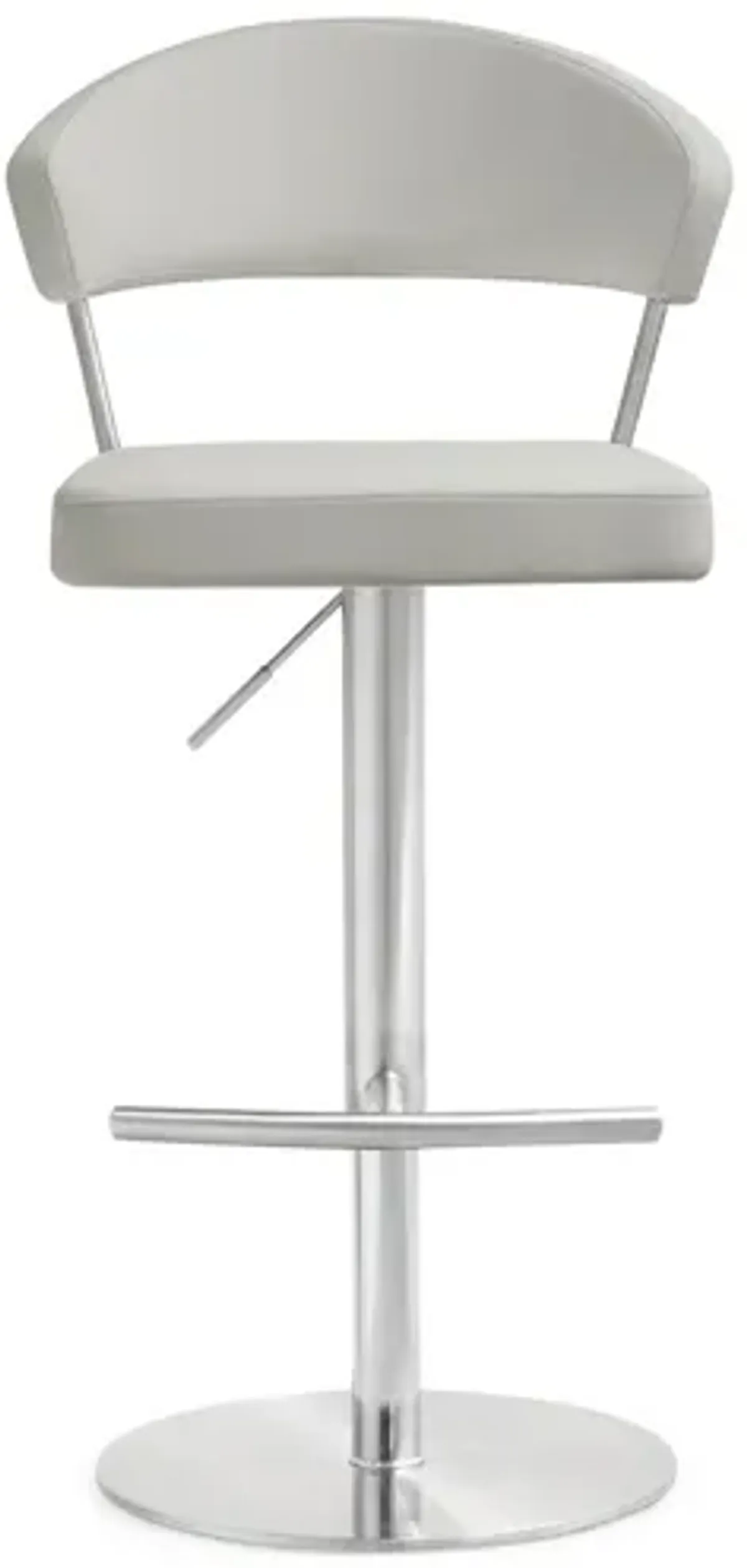 Cosmo Light Grey Stainless Steel Barstool