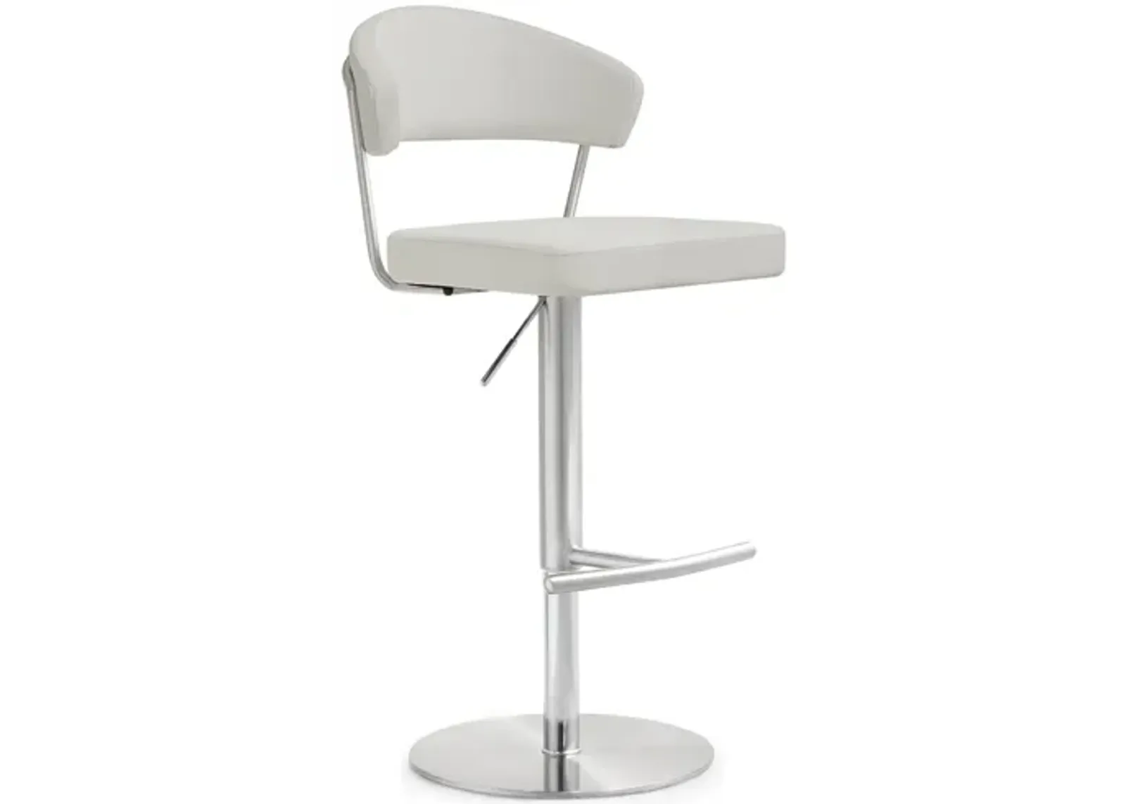 Cosmo Light Grey Stainless Steel Barstool