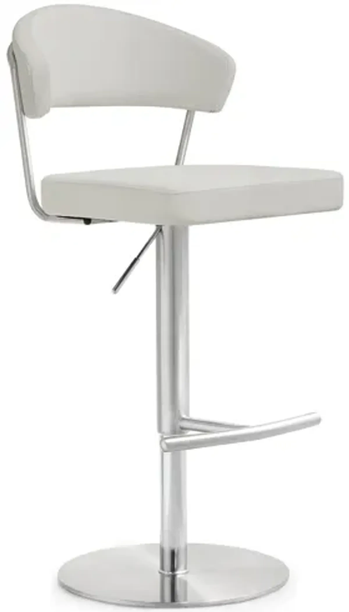 Cosmo Light Grey Stainless Steel Barstool