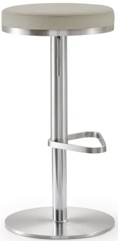 Fano Light Grey Stainless Steel Barstool