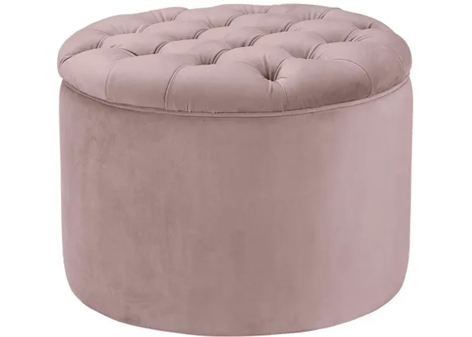 Queen Mauve Velvet Storage Ottoman