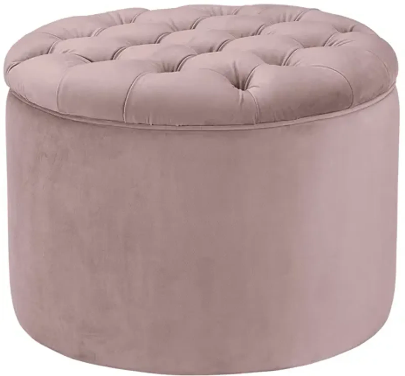 Queen Mauve Velvet Storage Ottoman