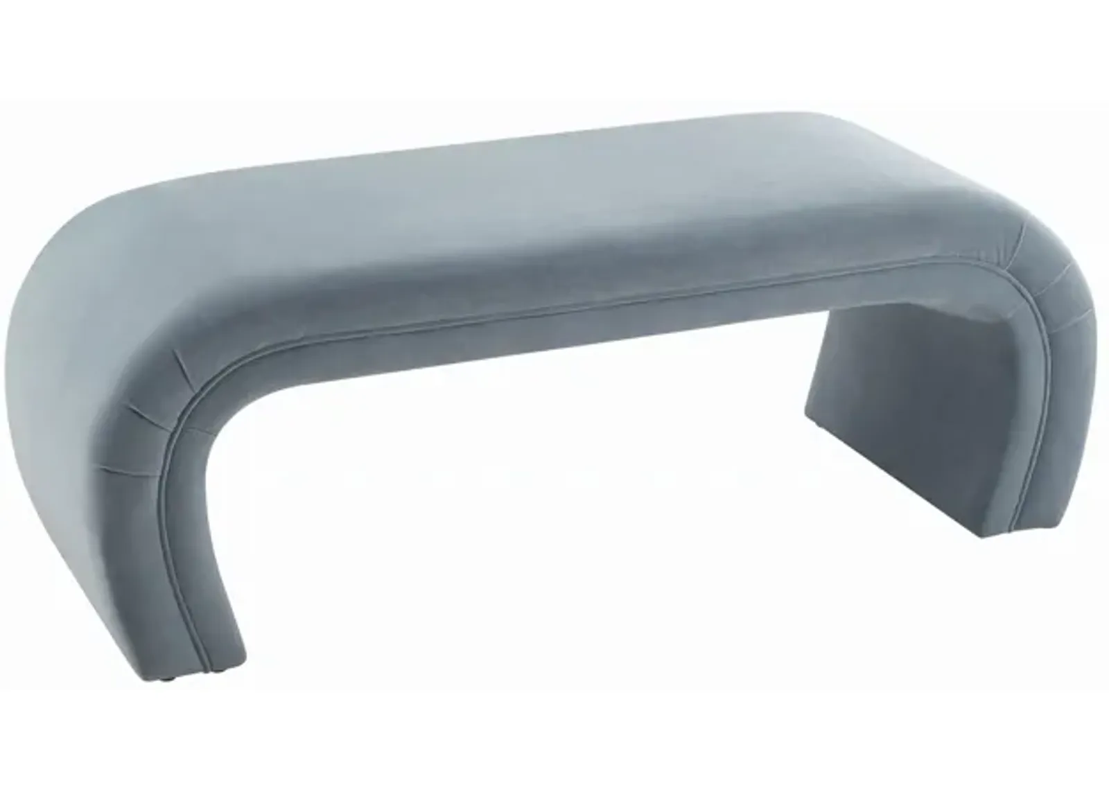 Kenya Sea Blue Velvet Bench